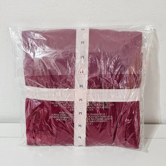 Victoria's Secret Modal Soft Bow Long Pajama Set - Red Lacquer - Size M/Short - Picture 3 of 4